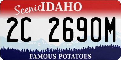 ID license plate 2C2690M