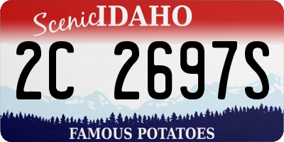 ID license plate 2C2697S