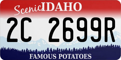 ID license plate 2C2699R