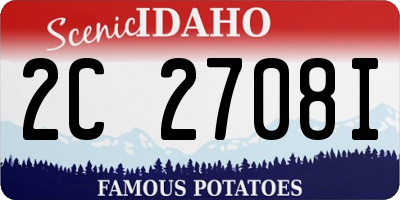 ID license plate 2C2708I