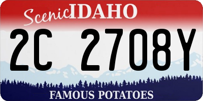 ID license plate 2C2708Y