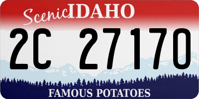 ID license plate 2C2717O