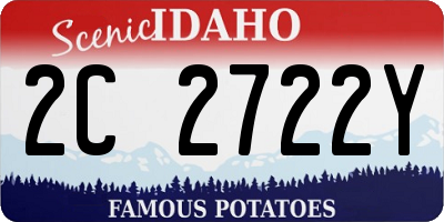 ID license plate 2C2722Y
