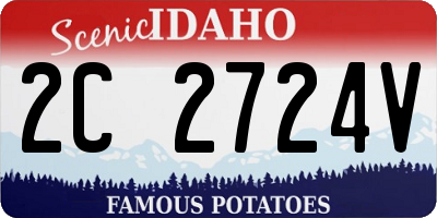 ID license plate 2C2724V