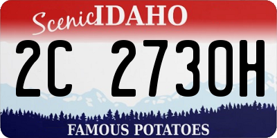 ID license plate 2C2730H