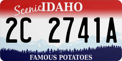 ID license plate 2C2741A