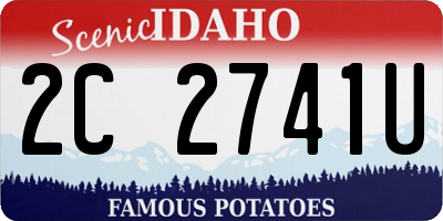 ID license plate 2C2741U
