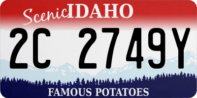 ID license plate 2C2749Y