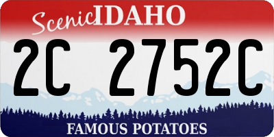 ID license plate 2C2752C
