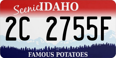 ID license plate 2C2755F