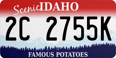 ID license plate 2C2755K