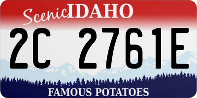 ID license plate 2C2761E