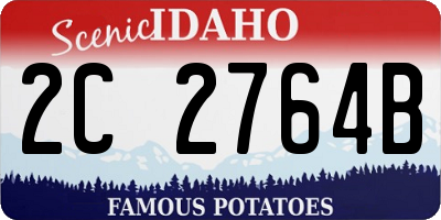 ID license plate 2C2764B