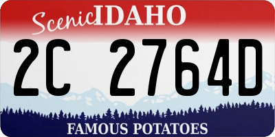 ID license plate 2C2764D