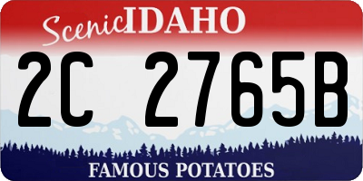 ID license plate 2C2765B