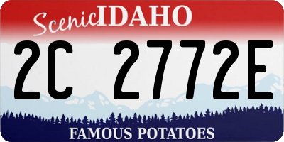 ID license plate 2C2772E