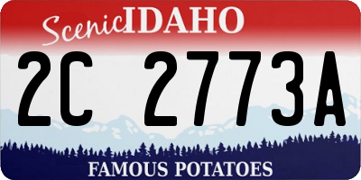 ID license plate 2C2773A