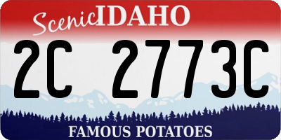 ID license plate 2C2773C
