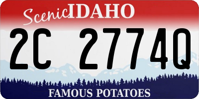 ID license plate 2C2774Q