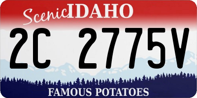 ID license plate 2C2775V