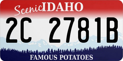 ID license plate 2C2781B