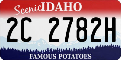 ID license plate 2C2782H