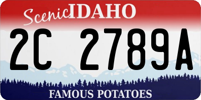 ID license plate 2C2789A
