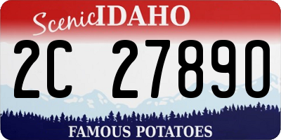 ID license plate 2C2789O