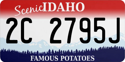 ID license plate 2C2795J