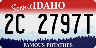 ID license plate 2C2797T