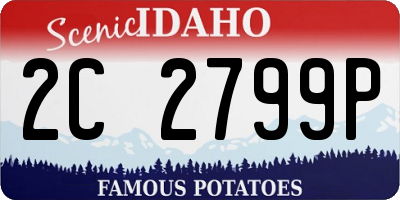 ID license plate 2C2799P