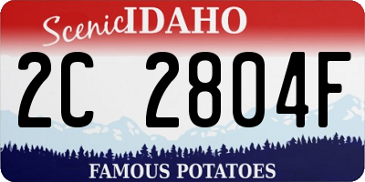 ID license plate 2C2804F