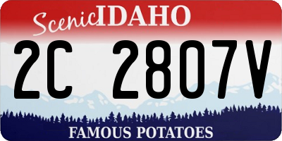 ID license plate 2C2807V
