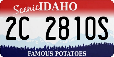 ID license plate 2C2810S