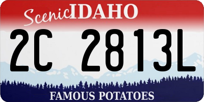 ID license plate 2C2813L