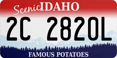 ID license plate 2C2820L