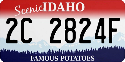 ID license plate 2C2824F