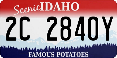ID license plate 2C2840Y