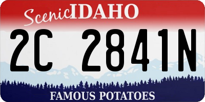 ID license plate 2C2841N