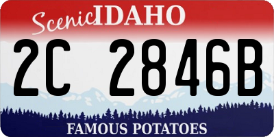 ID license plate 2C2846B