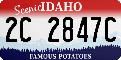 ID license plate 2C2847C