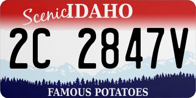 ID license plate 2C2847V