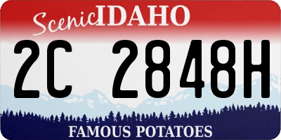 ID license plate 2C2848H