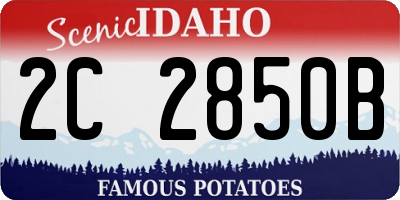ID license plate 2C2850B
