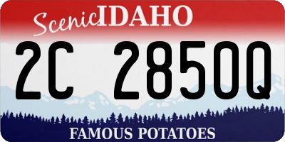 ID license plate 2C2850Q