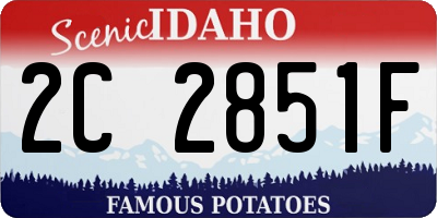 ID license plate 2C2851F