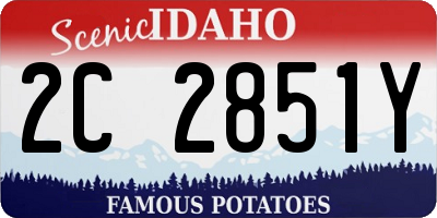 ID license plate 2C2851Y