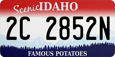 ID license plate 2C2852N