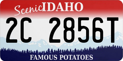 ID license plate 2C2856T