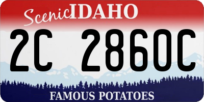 ID license plate 2C2860C